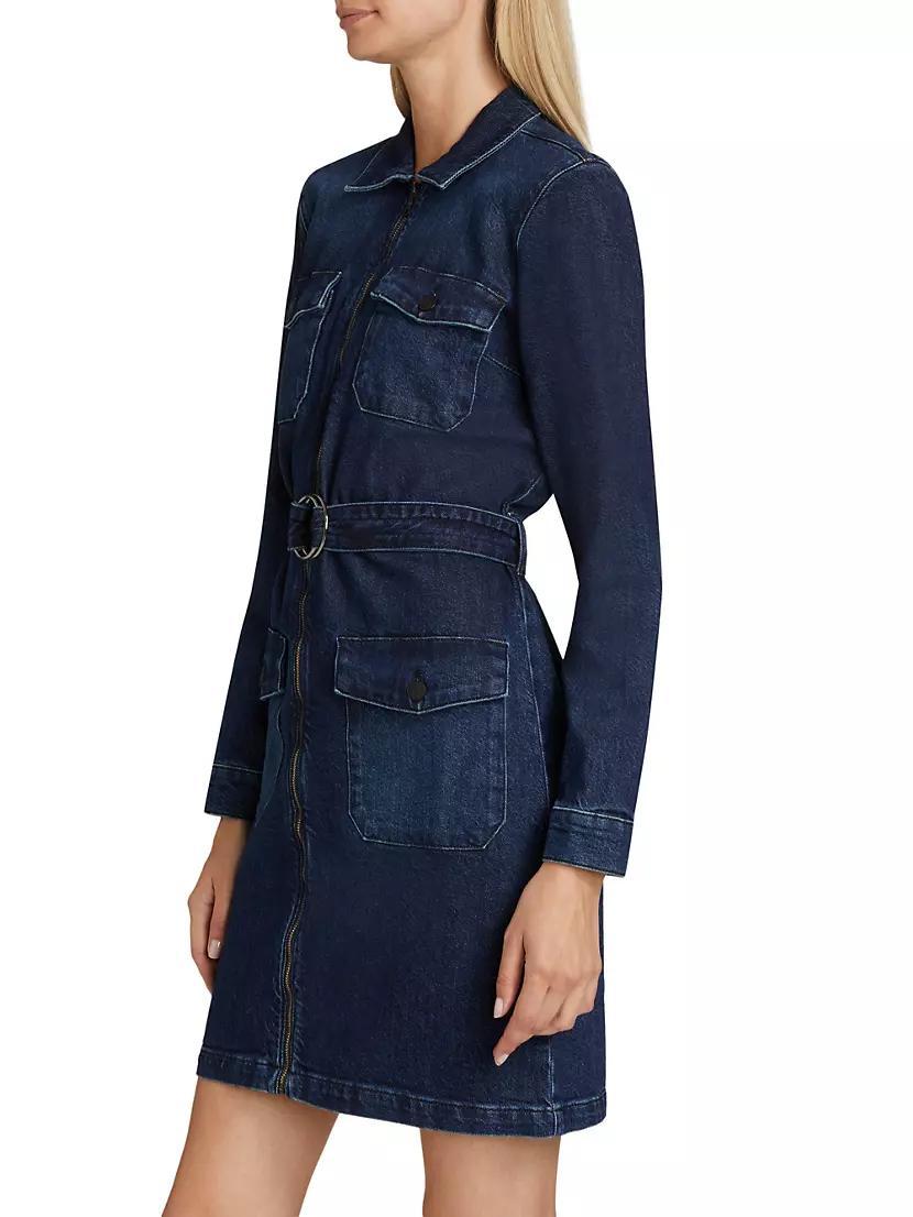 Jefferson Belted Denim Minidress Product Image