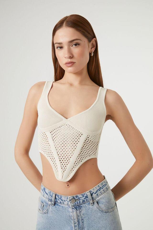 Crochet Sweater-Knit Crop Top | Forever 21 Product Image