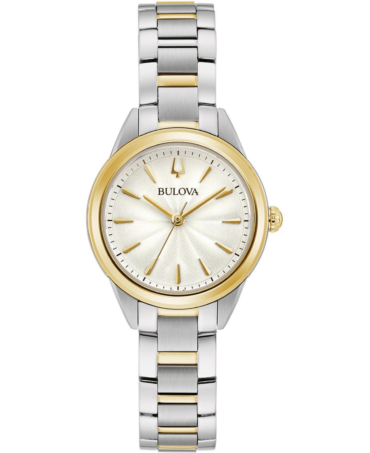 Bulova Womens Sutton Two-Tone Stainless Steel Bracelet Watch 28mm Product Image