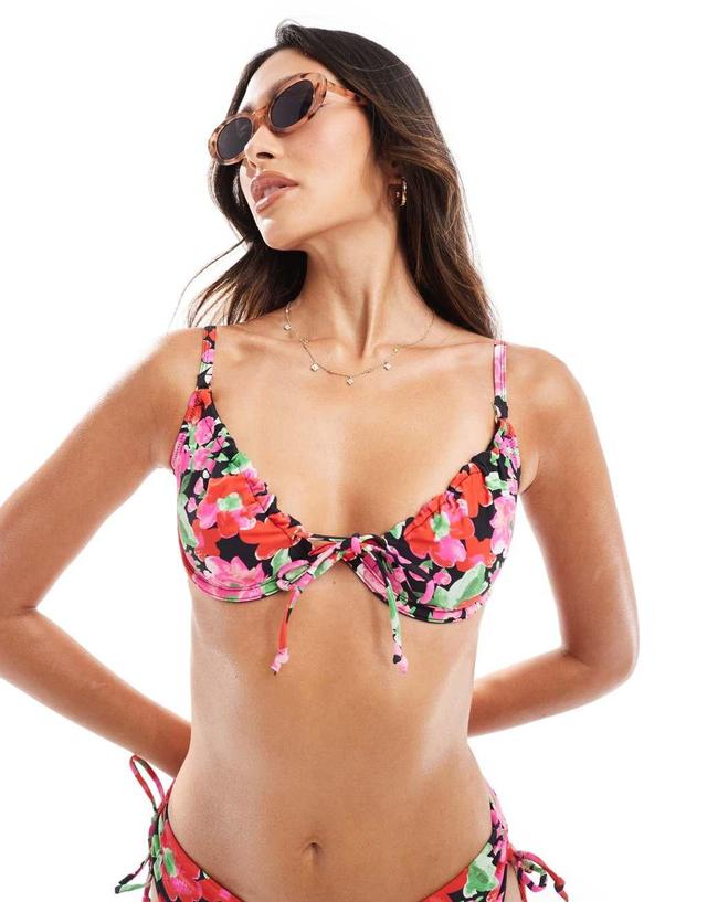 Boux Avenue floral underwire bikini top Product Image