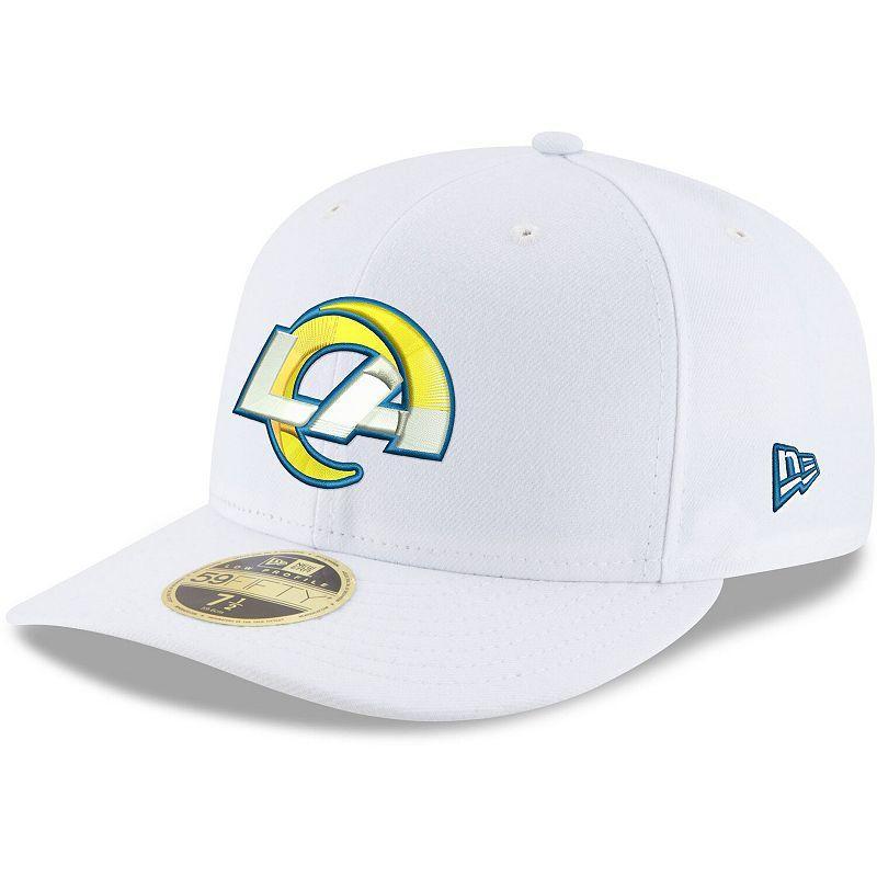 Mens New Era Los Angeles Rams Team Logo Omaha Low Profile 59FIFTY Fitted Hat Product Image