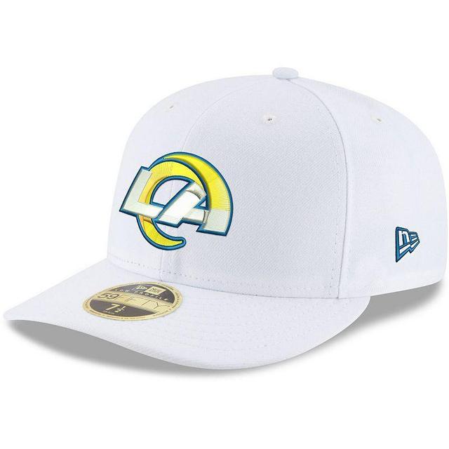 Mens New Era Los Angeles Rams Team Logo Omaha Low Profile 59FIFTY Fitted Hat Product Image