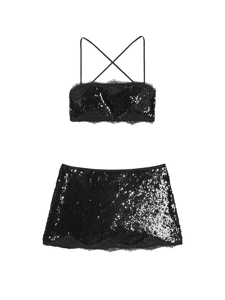 Sequin Bralette & Mini Skirt Set Product Image