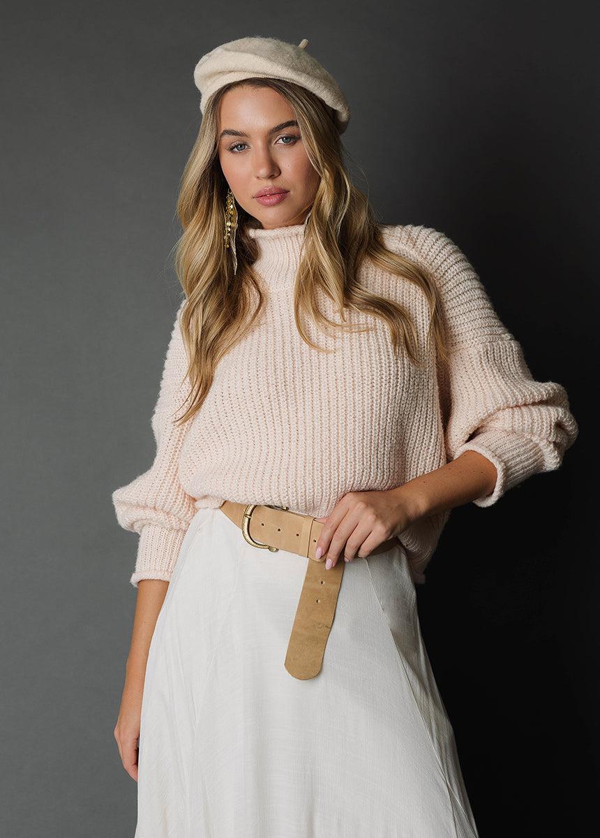 Kenzie Sweater in Heather Shell Product Image