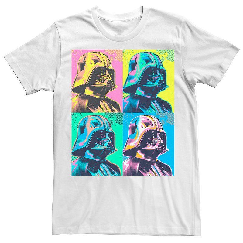 Mens Star Wars Darth Vader Colorful Portrait Panel Box Tee Product Image