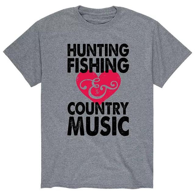 Mens Hunting Fishing Country Music Tee Product Image