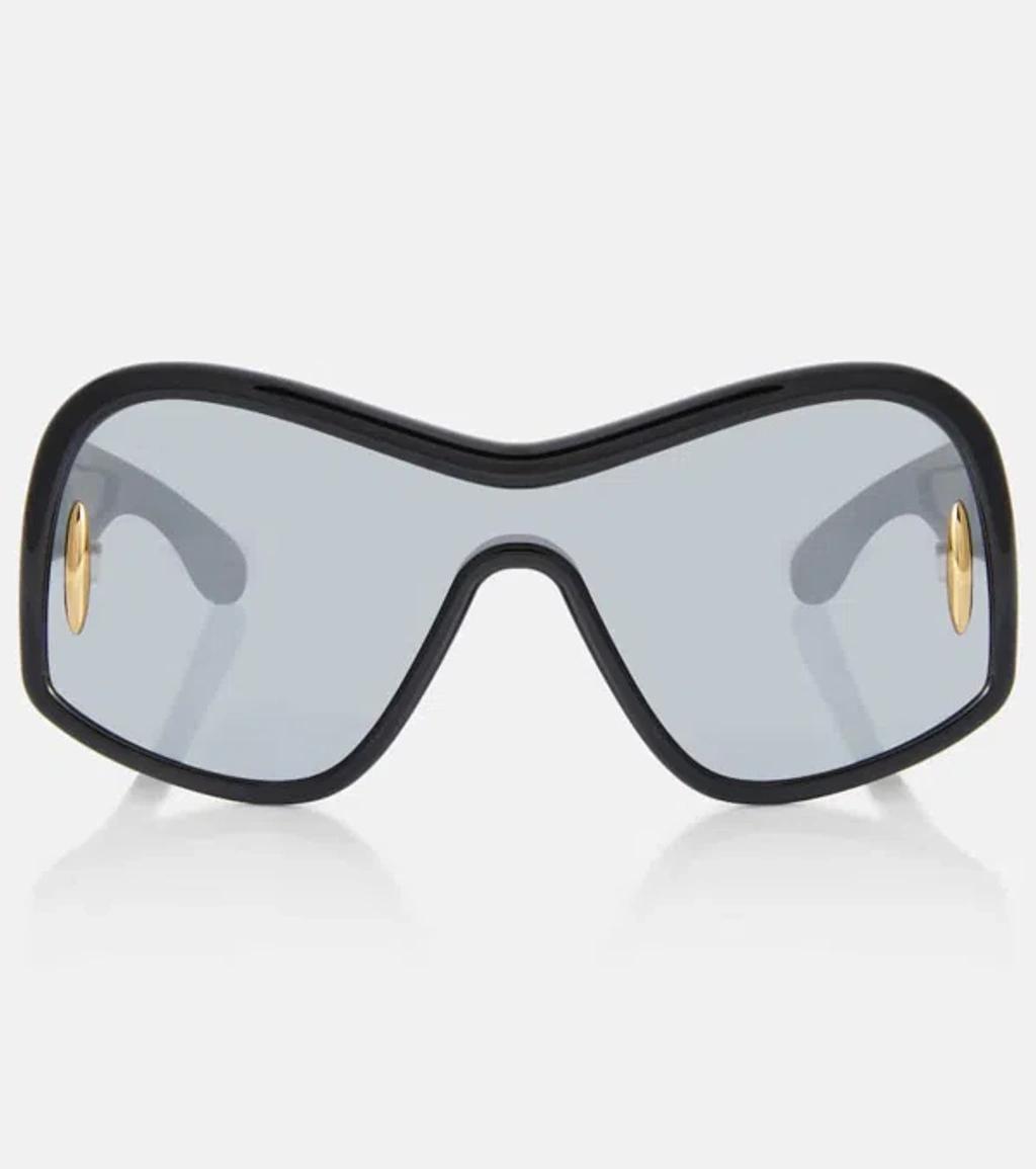 LOEWE Shield Frame Sunglasses In Black Product Image