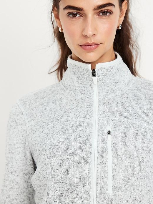 Fleece-Knit Zip Jacket Product Image