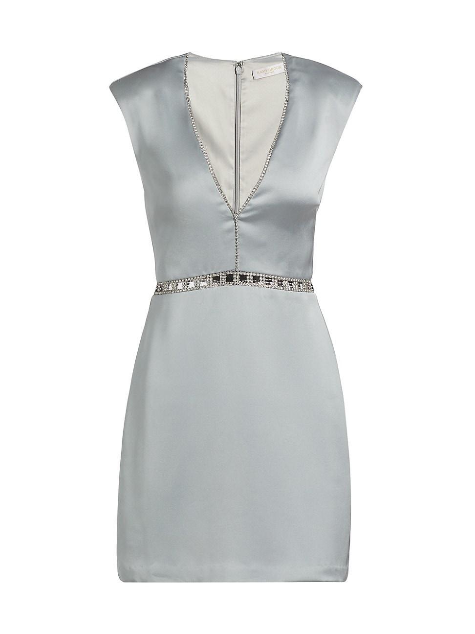 Womens Teigan Satin Embellished Minidress Product Image