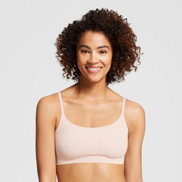 True & Co. True Everybody Womens Adjustable Strap Scoop Neck Bra - Light Beige S Product Image