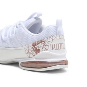 PUMA Riaze Prowl Floral Wide Women's Running Shoes in White/Rose Gold Product Image