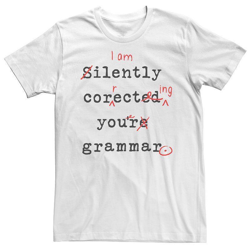 Mens Silently Correcting Your Grammar Tee Product Image