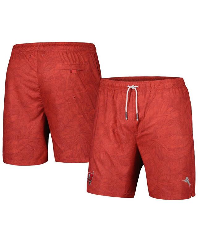 Tommy Bahama Mens Red Tampa Bay Buccaneers Naples Layered Leaves Swim Shorts Product Image