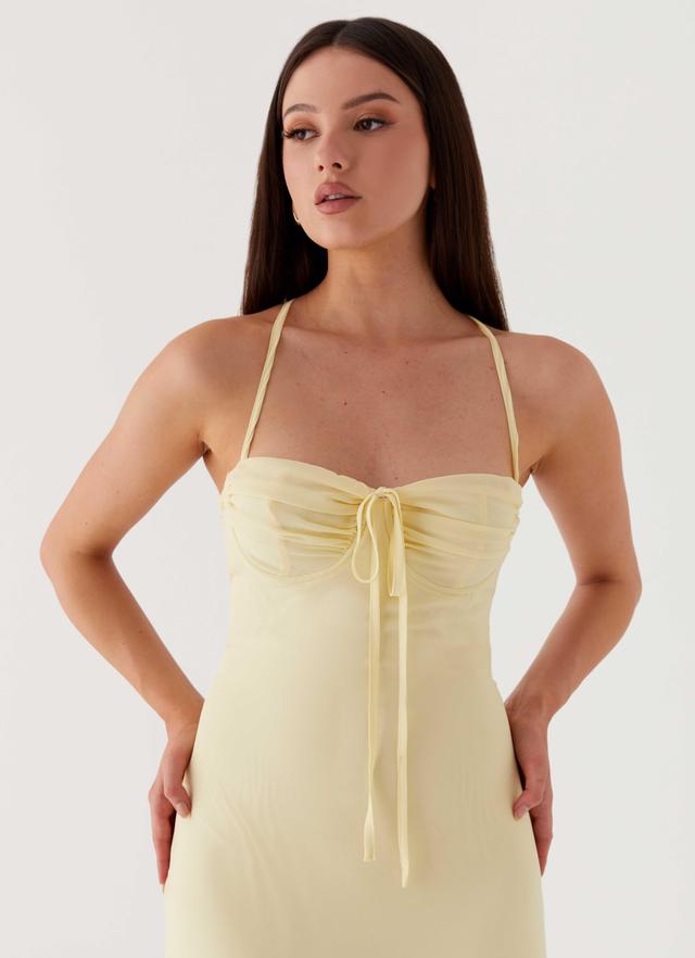 Aveline Bustier Maxi Dress - Yellow Product Image