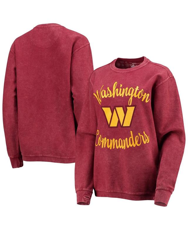 Women's G-III 4Her by Carl Banks Burgundy Washington Commanders Comfy Cord Pullover Sweatshirt Product Image