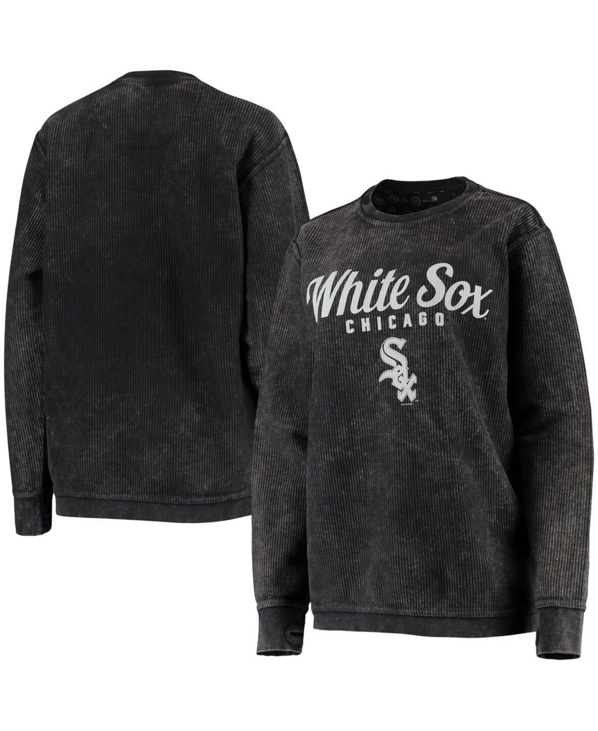 Womens G-III 4Her by Carl Banks Black Chicago White Sox Comfy Cord Pullover Sweatshirt Product Image