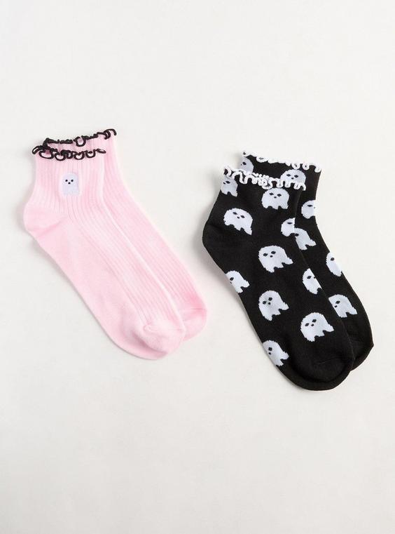 2 Pk Ruffle Shortie Socks Product Image