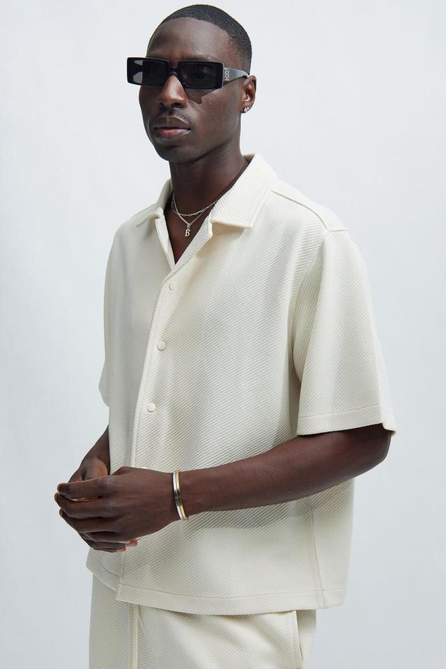 Kina Textured Shirt - Off White Product Image