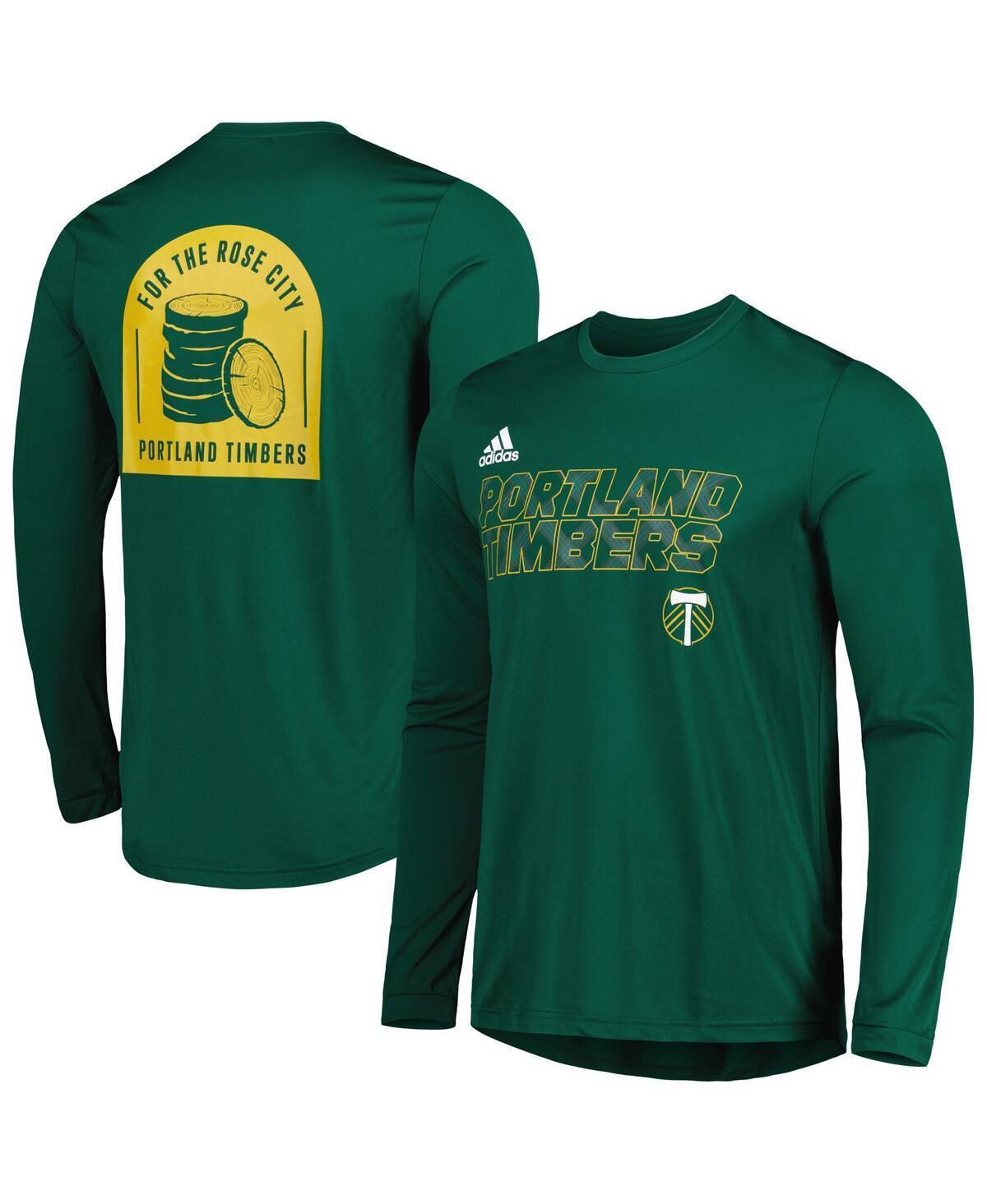 Mens adidas Portland Timbers Jersey Hook AEROREADY Long Sleeve T-Shirt Product Image