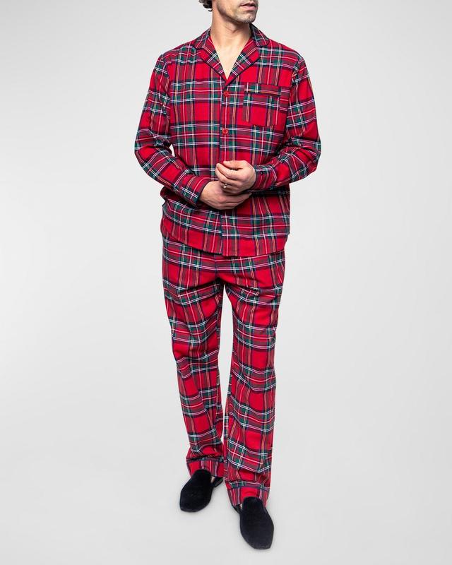 Petite Plume 2-Pc. Imperial Tartan Flannel Pajama Set Product Image