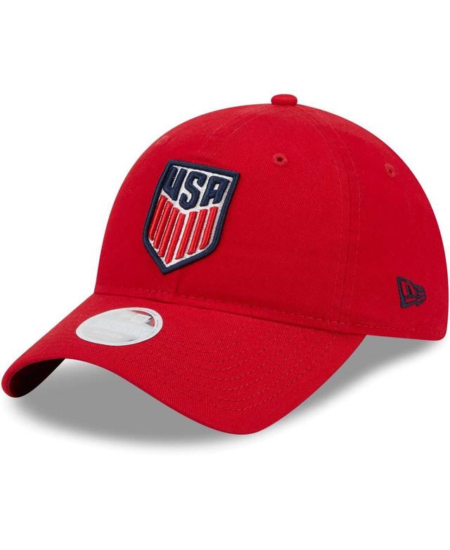 Womens New Era Red Usmnt Core Classic 2.0 Adjustable Hat Product Image