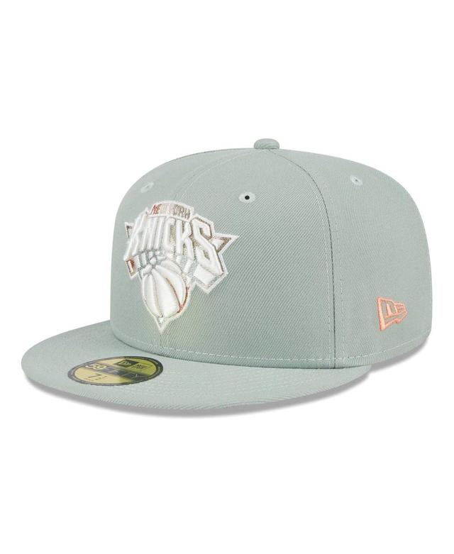 Mens New Era Green New York Knicks Springtime Camo 59FIFTY Fitted Hat Product Image