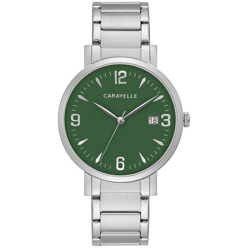 Men's Caravelle by Bulova Watch with Green Dial (Model: 43A155) Product Image