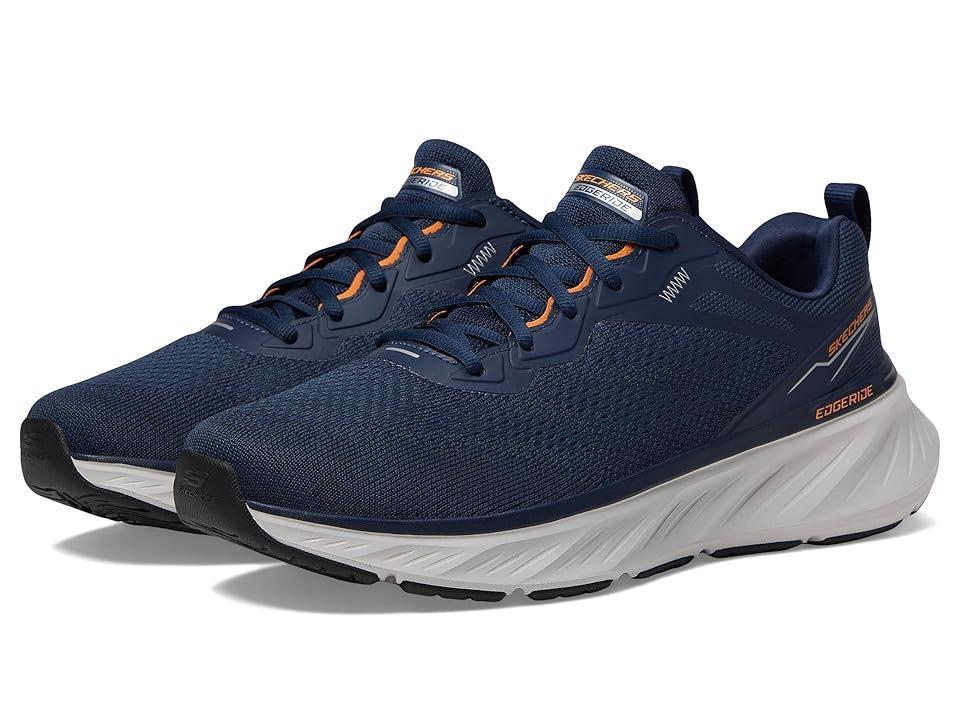 SKECHERS Edgeride Exxo (Navy/Orange) Men's Shoes Product Image