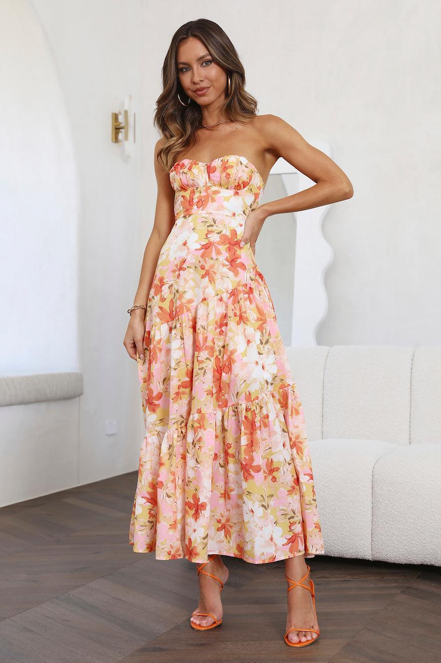 Daydream Look Midi Dress Floral  Product Image