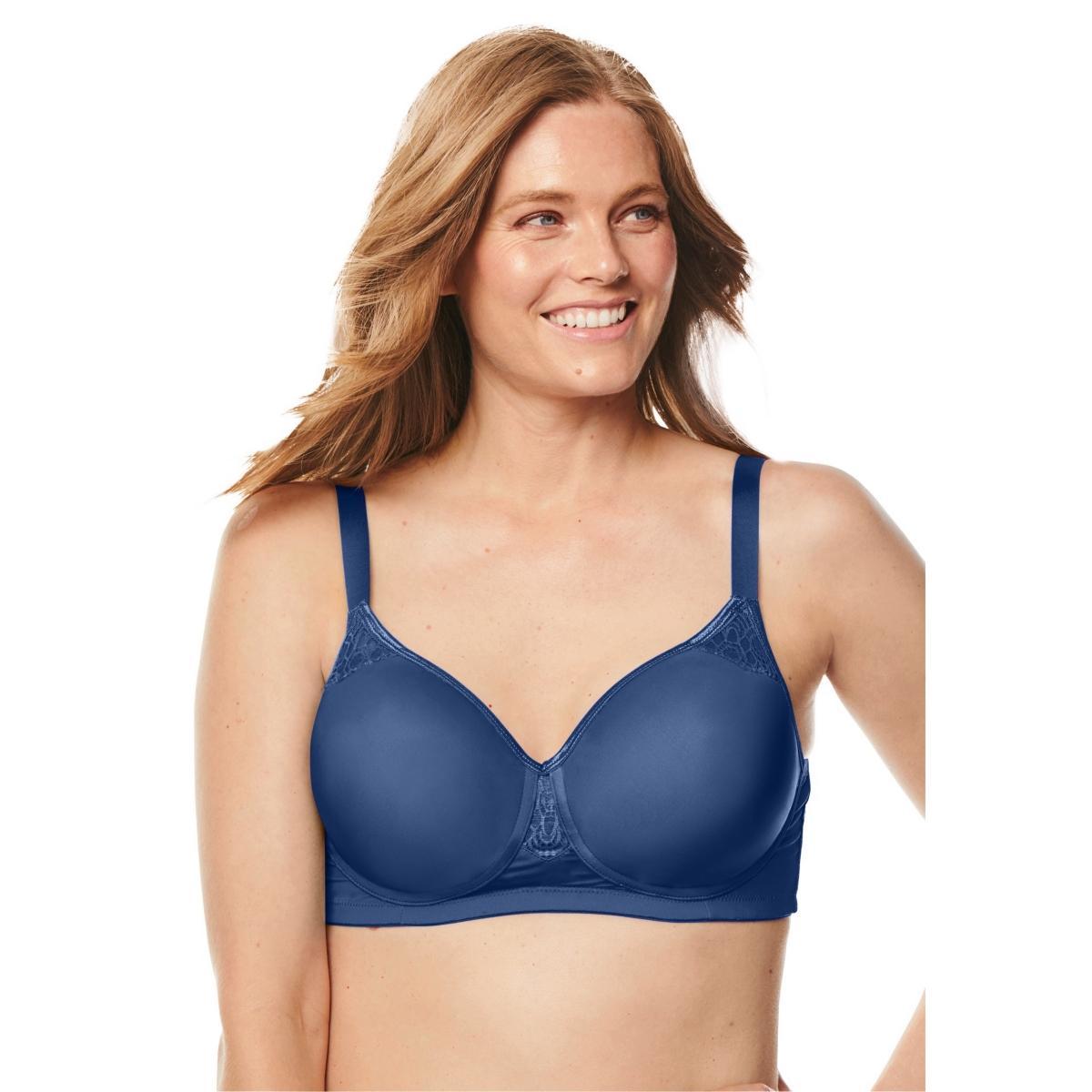 Comfort Choice Womens Stay-Cool Wireless Wicking T-Shirt Bra Product Image