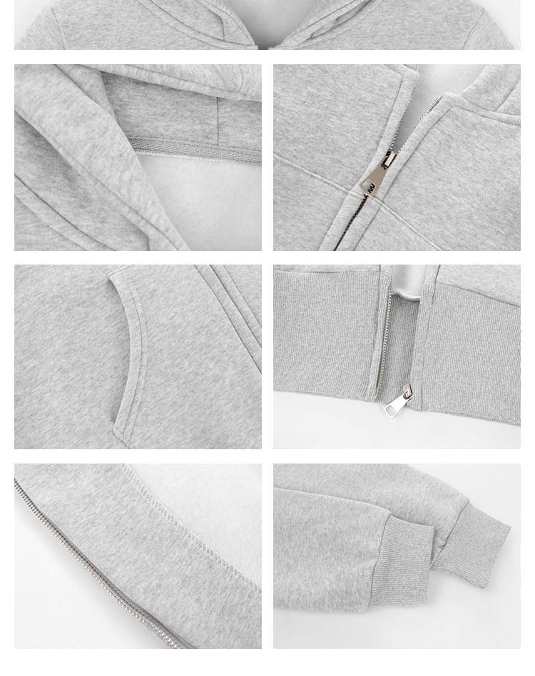 Plain Single-Breasted Baseball Jacket / Zip Hoodie Product Image