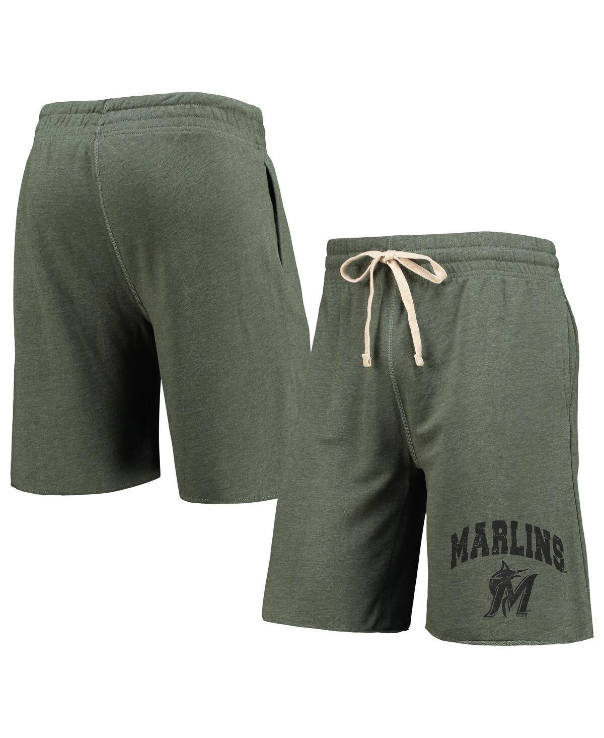 Mens Concepts Sport Miami Marlins Mainstream Logo Terry Tri-Blend Shorts Product Image