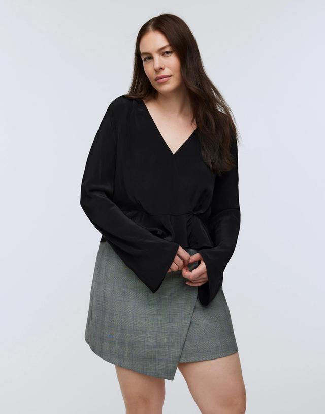 Bell-Sleeve Wrap Top Product Image