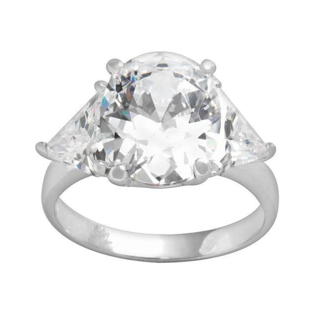 Traditions Jewelry Company Sterling Silver Cubic Zirconia Ring, Womens White Product Image