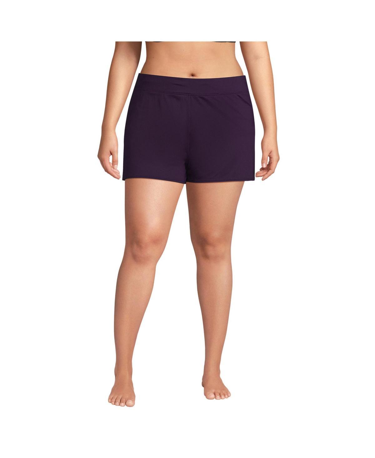 Womens Lands End 3 Chlorine Resistant Smoothing Control Swim Shorts Product Image