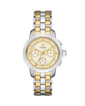 Tory Burch The Tory Two-Tone Chronograph Bracelet Watch, 37mm Product Image