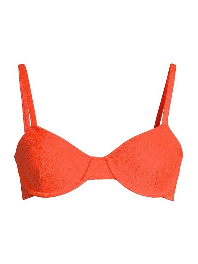 Womens Maxime Terry Bikini Top Product Image