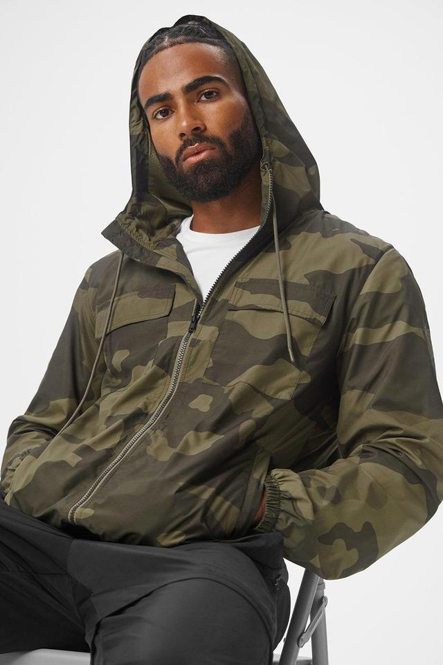 Alo Stride Camo Hooded Jacket Product Image