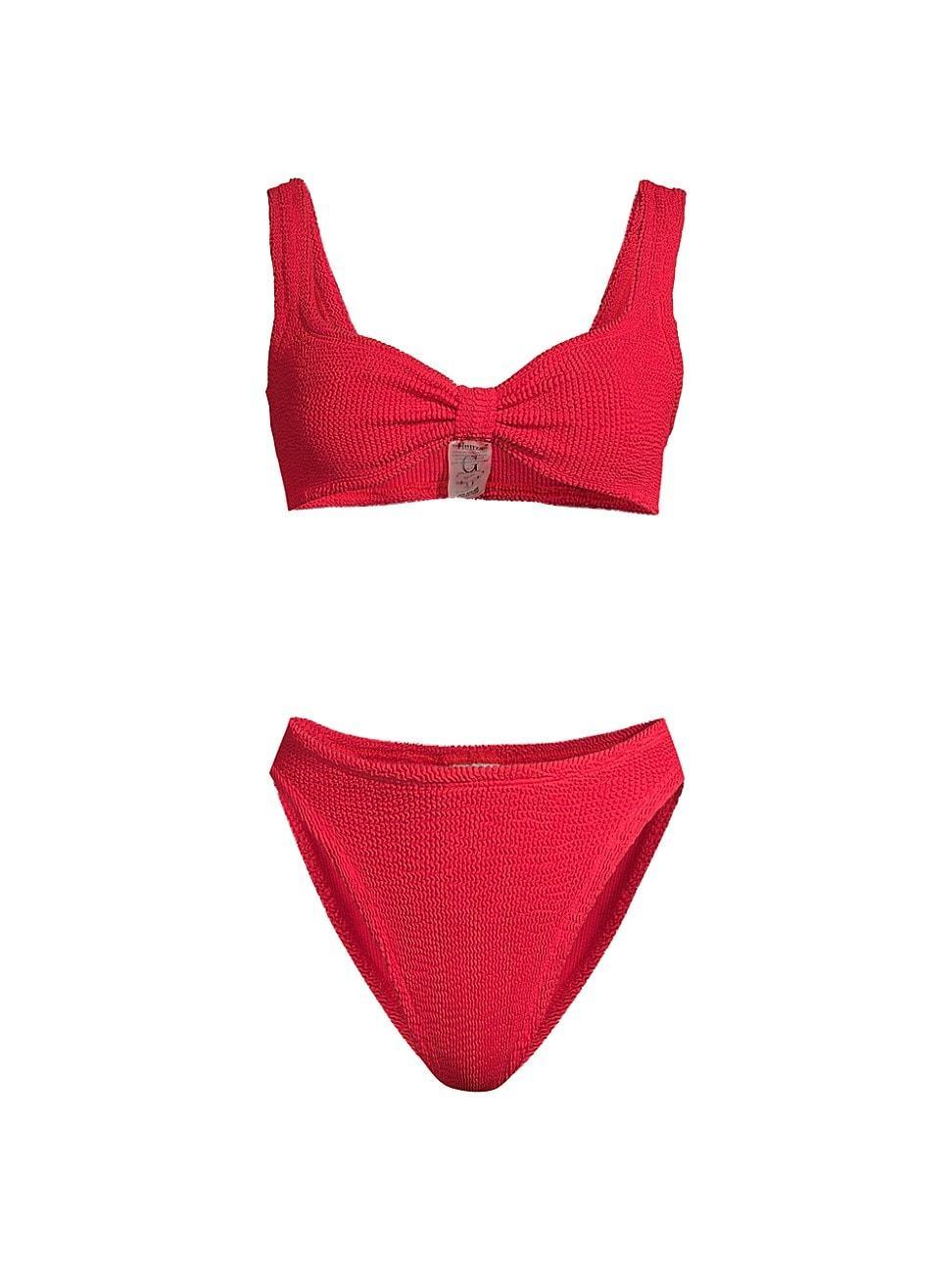 Womens Bonnie Twisted Knit Bikini Set Product Image