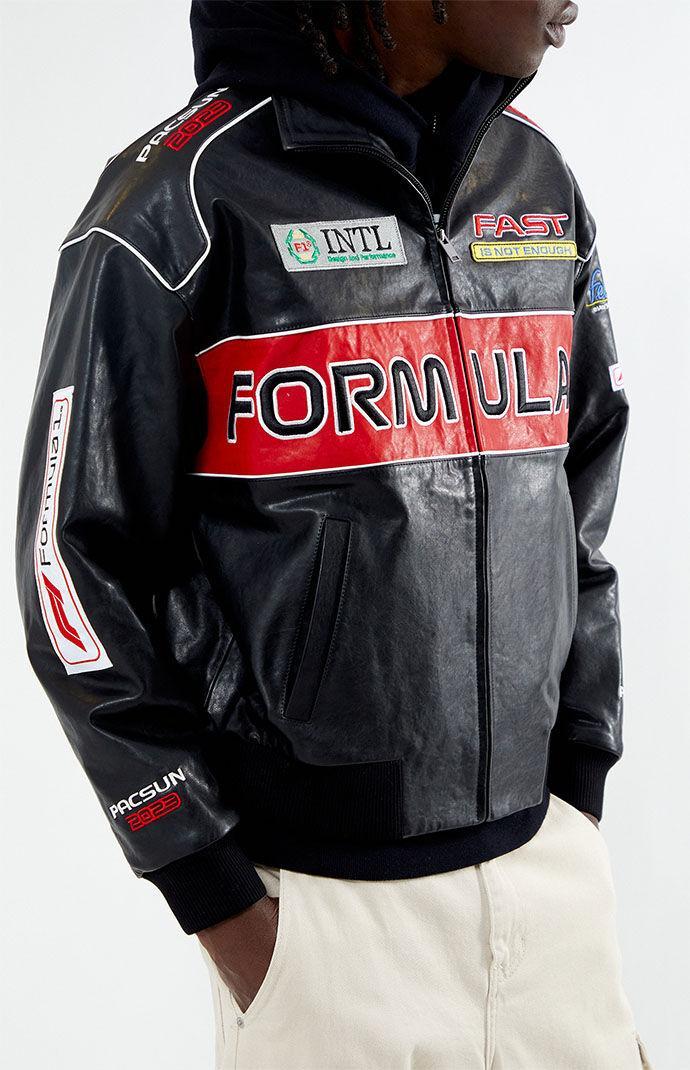 F1 Men's x PacSun Leather Pole Position Jacket Product Image