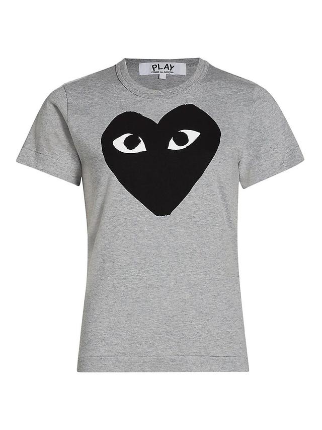 Womens Heart Logo Cotton T-Shirt Product Image