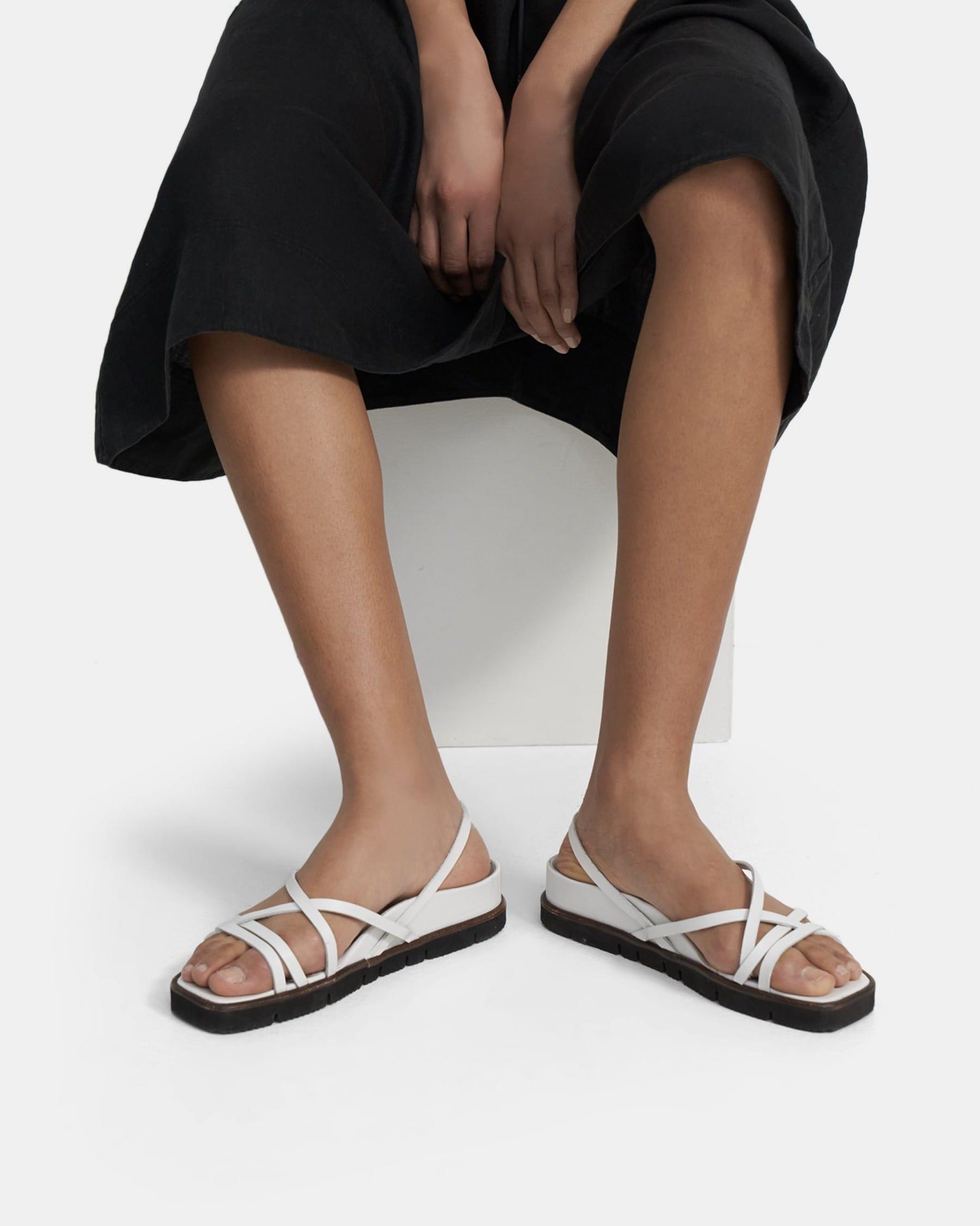 Multi-Strap Lug Sandal in Leather Product Image