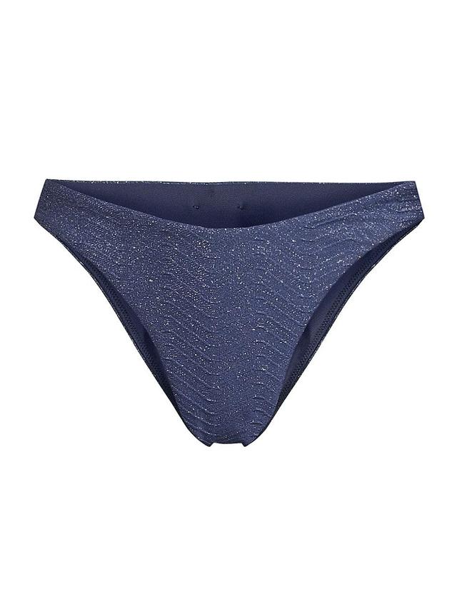 Womens Margot Chevron Shimmer Bikini Bottoms Product Image