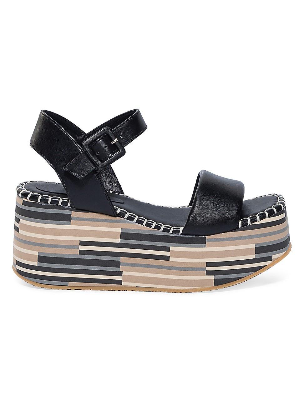 Womens Marley Leather Platform Sandals product image