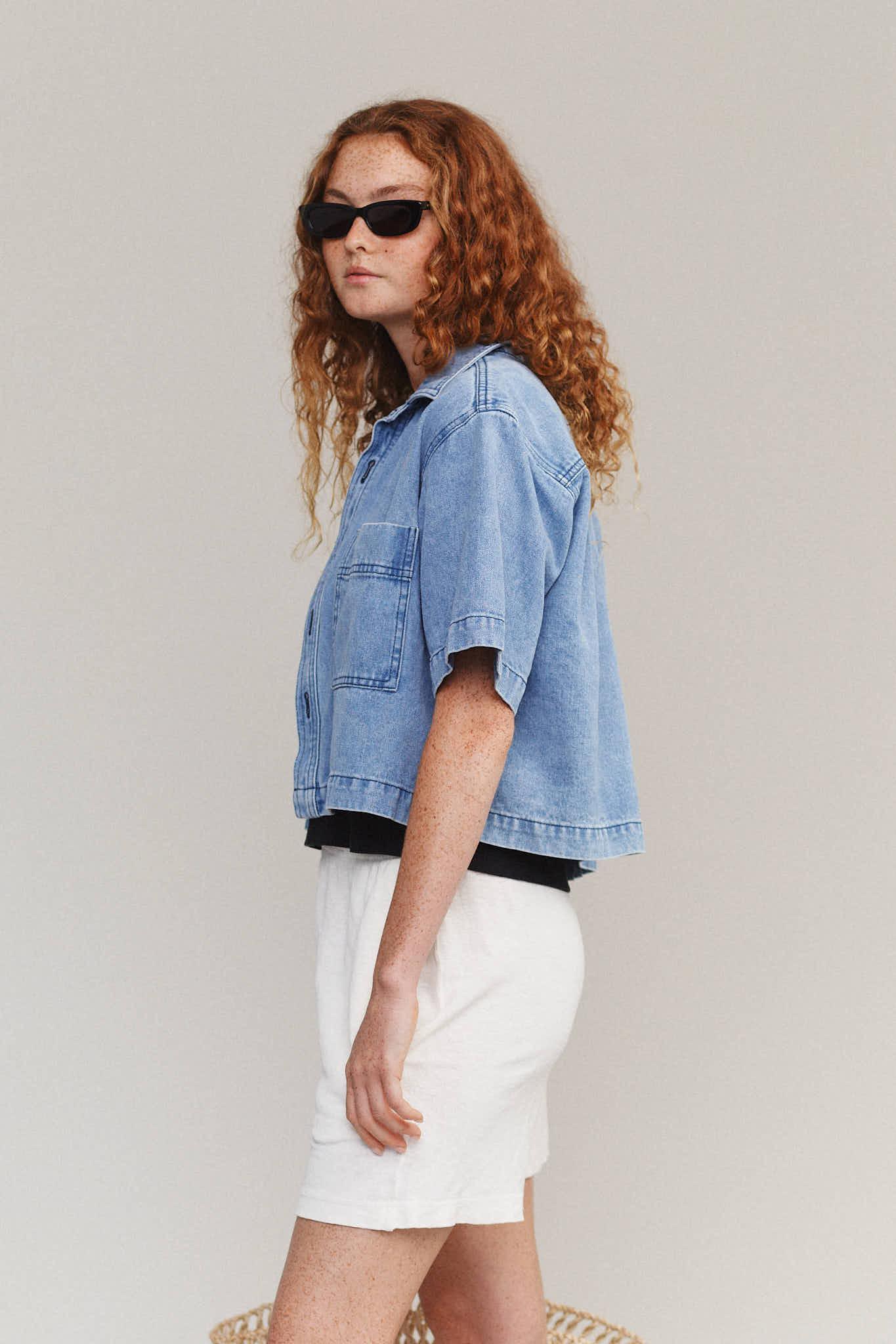 Denim Phinney Shirt Female Product Image