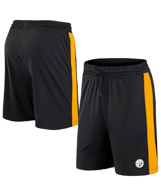 Mens Fanatics Black Pittsburgh Steelers Break It Loose Shorts Product Image