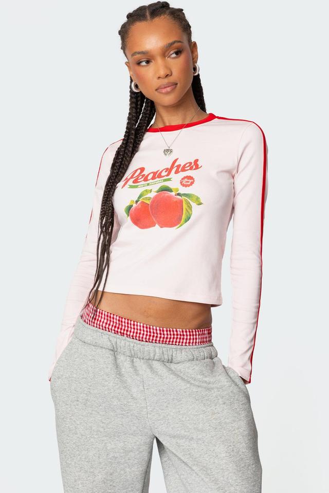 Peachy Long Sleeve T Shirt Product Image