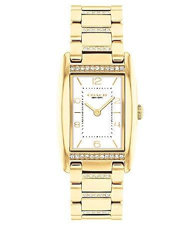 COACH Womens Reese Quartz Analog Gold Tone Stainless Steel Bracelet Watch Product Image