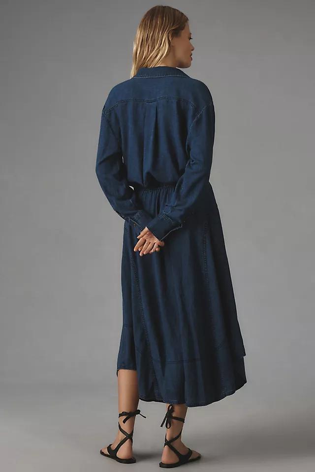 Pilcro V-Neck Wrap Midi Dress Product Image