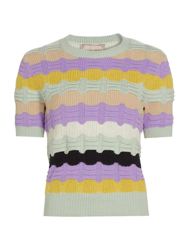 Womens Lucinda Striped Knit Top Product Image